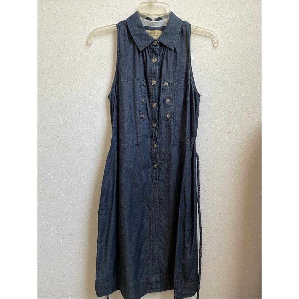 Anthropologie Holding Horses Tank Denim Dress